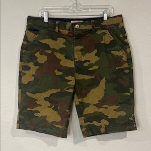 Hudson & Barrow NYC stretch cotton camouflage shorts 36 waist